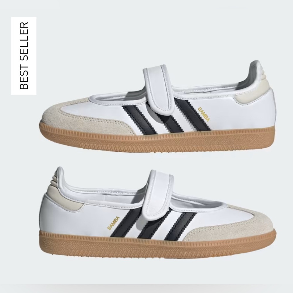 Adidas Samba Jane White Size 8.5 NEW IN BOX - Picture 6 of 8